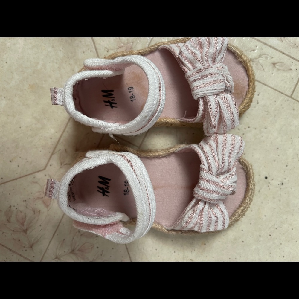PINK sandals from H&M